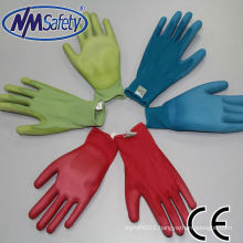 NMSAFETY garden gloves women glove colorful pu garden gloves
